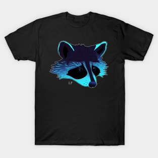 LLP Blue Raccoon Design T-Shirt